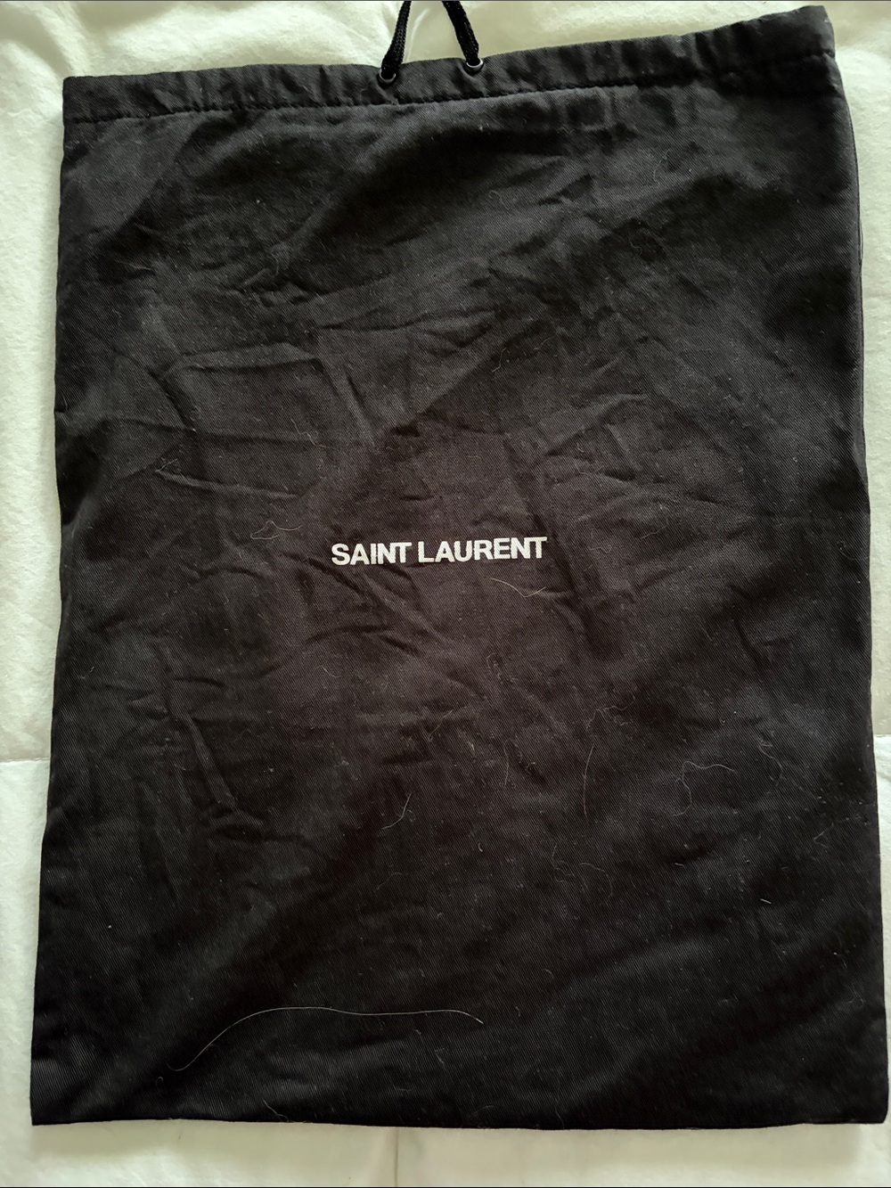 Saint Laurent Black Logo  Dust Bag